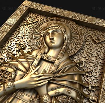 3D model Seven-arrow Icon of the Mother of God (STL)